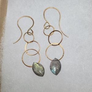 Melissa Joy Manning Drop Labradorite earrings